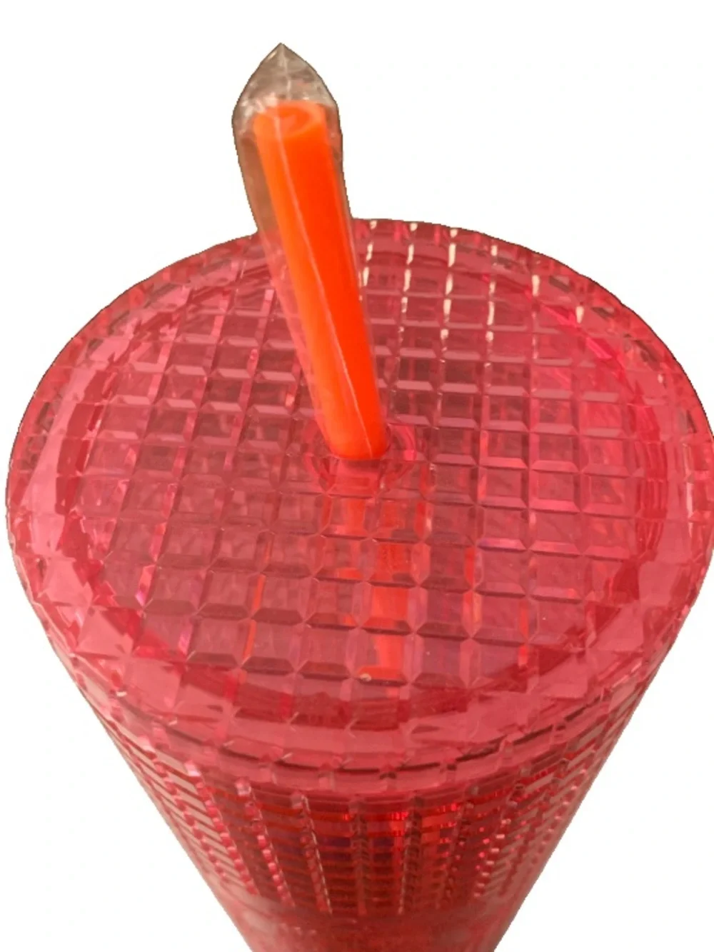 New NOS Starbucks 2022 Gradient Ombre Watermelon Pink Purple 24Oz Tumbler Straw